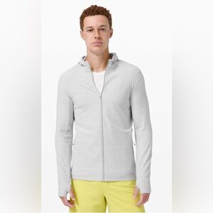 EUC Lululemon Surge Warm Full Zip Men Heathered Sea Salt Color XL Size